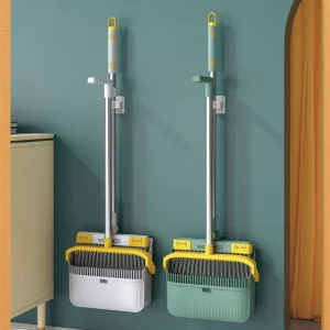 Cost effective Broom and Dustpan Set Self Cleaning Broom Bristles