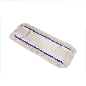 Cotton Cut End Flat Mop Pad Replacement Refill Washable Reusable Cotton Mop Cloth for Commercial Hard Floor Cleaning