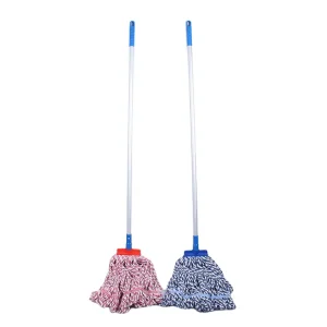 Cotton Wet Dust Mop with Aluminum Handle for Hospital, Hotel, and Lobby Floor Cleaning