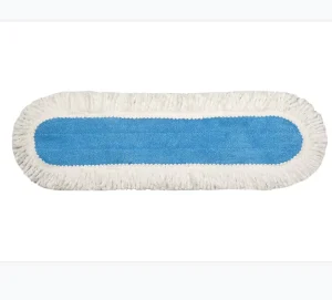 Cotton and Microfiber Mop Yarn Mix Flat Dust Mop for Floor Cleaning