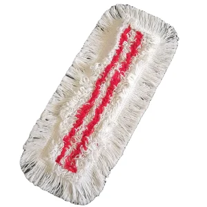 Cotton and Microfiber Yarn Mix Tufted Flat Dust Mop for Gym Hotel and Hospital Floors