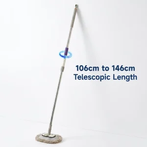 Curved Car Wash Mop with Microfiber Chenille Head and Long Handle