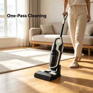 Custom 12KPa Mop Self Washing&Drying Carpet Cleaning Handheld Wet and Dry Floor Scrubber