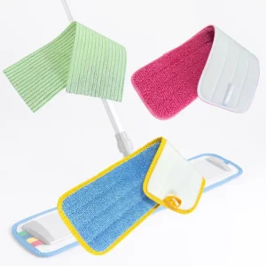 Custom All Purpose Microfiber Mop Cloth Wet Dry Use Super Absorbent Floor Cleaning Mop Pad for Home Hotel Office