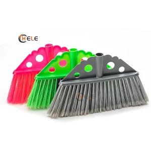 Custom Color Plastic Head Floor Broom and Dustpan for Home Cleaning