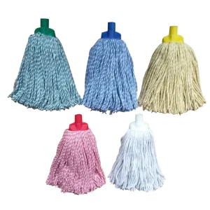Custom Commercial Color Floor Cleaning Replacement Cotton Mop Head Refill for Airport Hotel