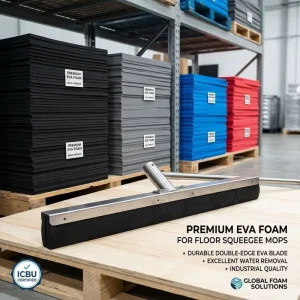 Custom High-Density EVA Foam Strip Sheet for Waterproof Floor Water Push Mop Blades