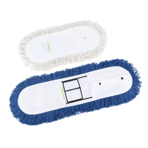 Custom Industrial Cotton Dust Mop Refill Heavy Duty Snap Button for Manufacturing Plants Logistics Hubs Floor Cleaning