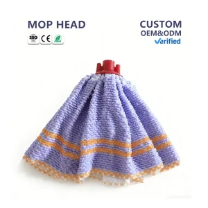 Custom Microfiber Mop Head for Home or Hotel Floor Cleaning