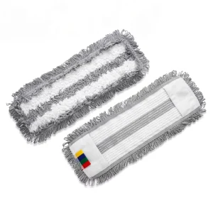 Custom Microfiber Tufting Cotton Mop Industrial Durable Cotton Polyester Blend Mop for Hospital Microfiber Floor Cleaning Mop