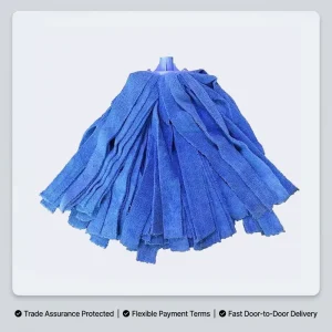 Custom Microfiber Wet Floor Mop Head Refill Durable Wide Towel Cloth Strip Mop for Commercial Industrial Cleaning