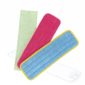 Custom Size Color Microfiber Mop Pad Cloth Wet Dry Use High Absorbent No Scratch Floor Cleaning Pad for Household Use