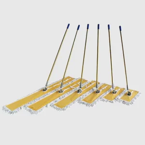 Custom Thick Commercial Lobby Cotton Bandage Dust Mop Set Microfiber Flat Mop for Wet and Dry Floor Cleaning