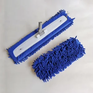 Customizable Chenille Mop Replacement Head with Self-Wringing Flat Mop Pad