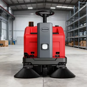 Customized 1000 mm Mini Ride-On Indoor Floor Sweeper for Grease Cleaning