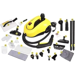 Customized 2000w High Temp Household Steamer High Pressure Steam Cleaner With Wheel for Upholstery Floor Carpets Car
