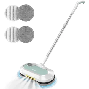 Customized Logo OEM LED Headlight Rechargeable Electric Mop Low Noise Cordless Mop Household Electric Mopping Floor Cleaner