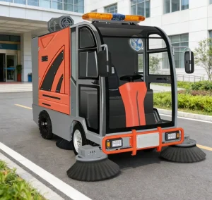 Customized Mini Electric Environmental Vacuum Sweeper with Pump for Driving in Parks Schools and Communities