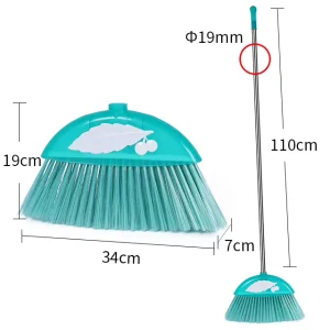 Customized Plastic Soft Bristle Wall-Mount Broom for Indoor Use