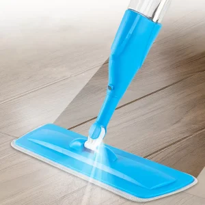 Customized Spray Mop for Home Cleaning ODM Dry and Wet Hands Free Steel Pole Labor saving Flat Spray Mop