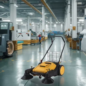 Customized Walk Behind Road Broom Manual Floor Sweeper