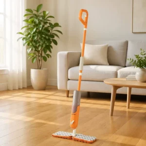 D-Grip Spray Flat Mop with Refillable Tank and Microfiber Pad
