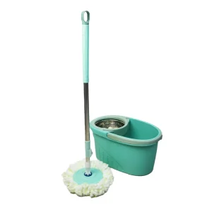 D009 Commercial Spin Mop Set Heavy Duty Microfiber Wet Dry Mop