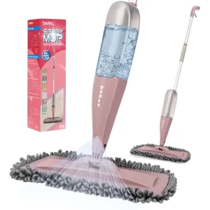 DARIS Eco friendly Cleaning Floor Tool 360 Rotating Microfiber Sprayer Mopping Water Dust Flat Spray Mops With Cloth