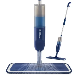 DARIS High Quality Home Superfine Fiber Blue Spray Mop Floor Flat Wet and Dry Mops with Spray
