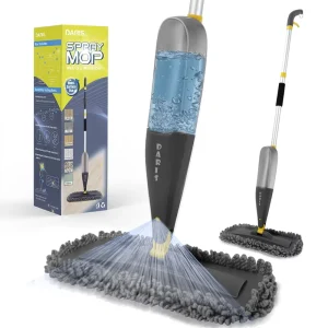 DARIS Household Healthy Wet Mops for Floor Cleaning Reusable Spray Mop with Washable Pads