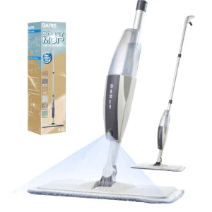 DARIS Household Water Spray Mop Kitchen Bathroom Clean Wet and Dry Lazy Mop Flat Mop