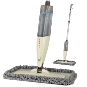 DARIS Latest Home Health Simple and Easy Floor Cleaning Long Handle Spray Mop with Scraper
