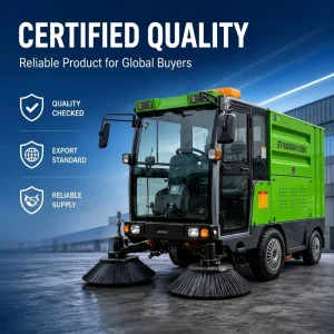 DG S480 Electric Road Sweeper 2500mm Cleaning Width Industrial Floor Sweeping Machine for Factory Warehouse Street