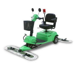 DQX110A Intelligent Ride On Carpet Washing Machine Self Cleaning Dual Brush Floor Scrubber 48v for Environmental Floor Sweeping
