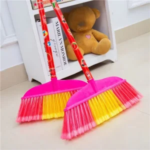 DS4736 Outdoor Floor Sweeper With Plastic Bristle Head And Wooden Handle