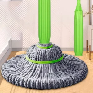 DS4823 Microfiber Twist Mop with Long Handle and Self-Wringing Design