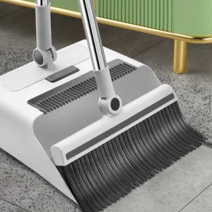 DS4824 Long Handle Brooms for Sweeping Indoor Household Dustpans Broom with Dustpan Combo Set Broom and Dustpan Set