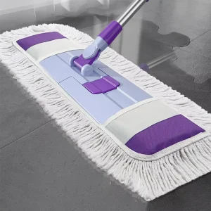 DS4829 Long Handle Wet and Dry Microfiber Flat Mop with Reusable Washable Pads