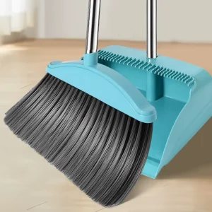 DS5123 Long Handle Indoor Outdoor Broom and Dustpan Set