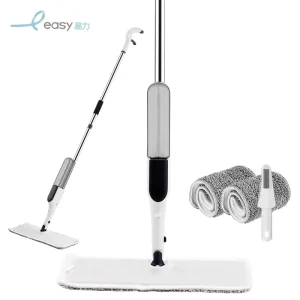 Detachable Flat Microfiber Spray Mop with Water Bottle for Household Cleaning
