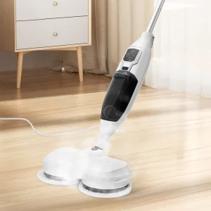 Detachable Handheld Rotating Hard Floor Steam Cleaner with Multifunctional Electric Steam Mop