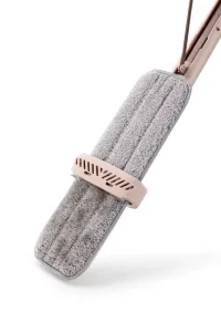 Detachable Microfiber Self-Wring Mop with Split Pole and Vertical Storage for Indoor Wet Mopping and Dust Cleaning