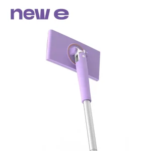 Detachable Split Iron-Pole Flat Mop with High Load-Bearing Capacity and Push-Pull Wipe Clip