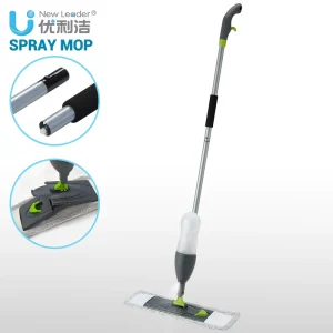 Detachable Spray Mop with Refillable Water Bottle and Washable Microfiber Cleaning Pad for Wet and Dry Floor Cleaning