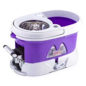 Detachable Stainless Steel Telescopic Rod 360-Degree Spin Mop