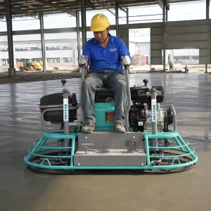 Diesel Ride-On Concrete Power Trowel 120-140 r/min Floor Polishing Equipment Factory Floor Use