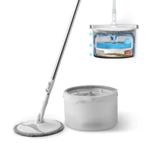 Dirty Water Separated Hand Free Lazy Single Rotate Spin 360 Flat Mop Bucket Cleaning Bucket Mop Set Cleaner