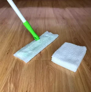 Disposable Electrostatic Antibacterial Nonwoven Floor Wet Wipes with Embossed Spunlace