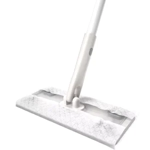 Disposable Electrostatic Dust Removal Paper Mop with Iron Rod and Small Flat Mop Head