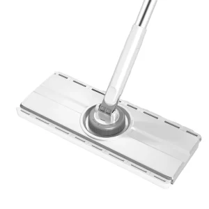 Disposable Flat Mop Wet/Dry Microfibre Fabric Sliding Wringing 90%-100% Dehydration Rate for Floor Cleaning